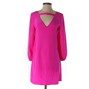 💕GORGEOUS! Amanda Uprichard neon pink shift sz P